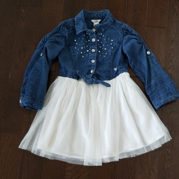 jean dress with tutu